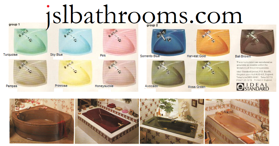 60s 70s 80s 90s bathroom colours