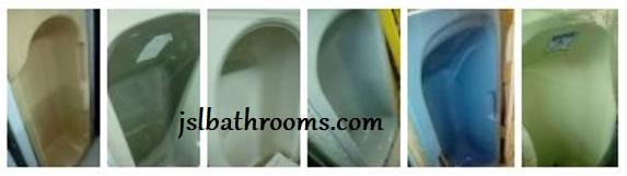 coloured baths plastic acrylic yorkshire uk