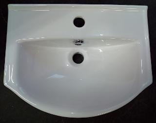 console one hole semi recessed basin sink bowl 450