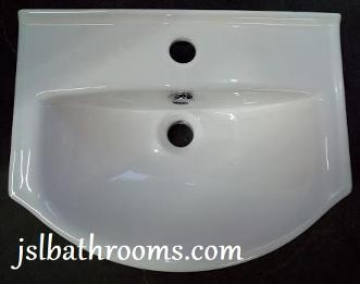 console one tap hole wall mount small basin bathroom