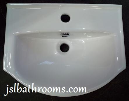 tc bathrooms console wall basin semi