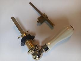 gold fluted fancy toilet wc handle