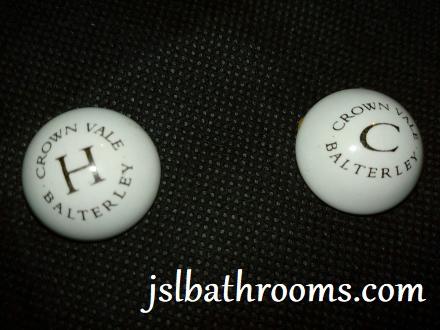 crown vale balterley hot cold tap caps