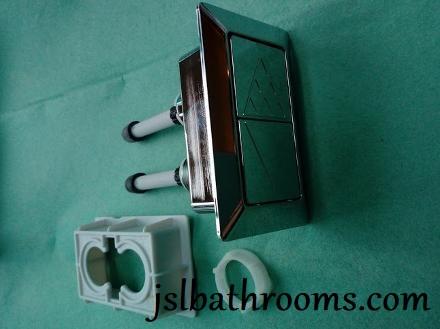 36220140000 rectangular oblong wc toilet push button