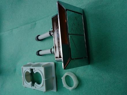 36220140000 rectangular oblong wc toilet push button