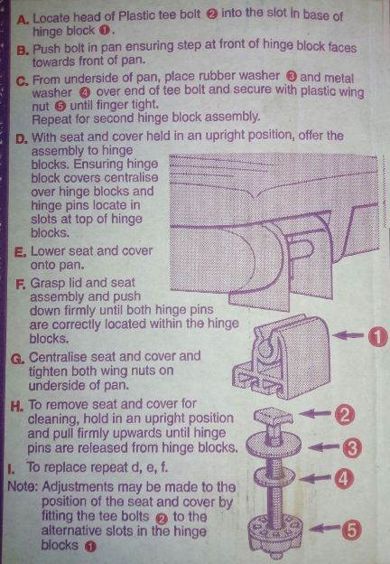 seychelles toilet seat fitting instructions
