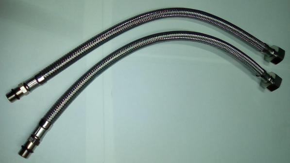 Flexible Tap Connectors Braided Pipes For Monobloc Mixers - Bathroom Sink Tap Connections