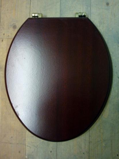 mahogany veneered toilet seat mdf