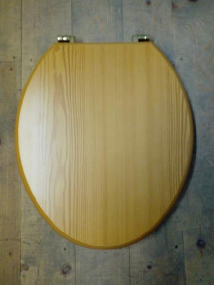 brass fixings toilet seat pine