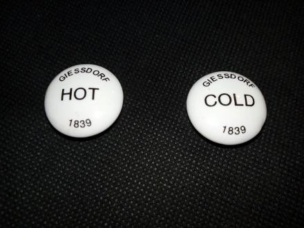 giessdorf 1839 hot cold tap top caps