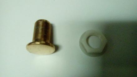 gold cistern hole blank stopper 15 20mm
