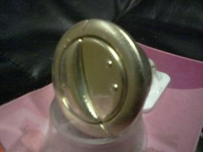replacement gold circular wirquin round toilet push flush button