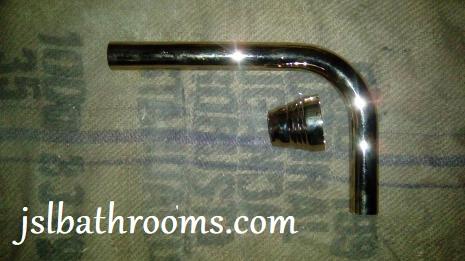 antique gold metal toilet flush pipe