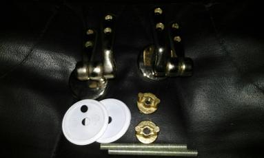 gold finish metal toilet seat hinge fixing adjustable