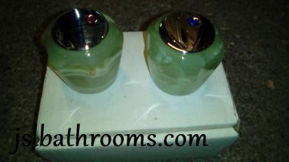 green onyx tap heads handwheels