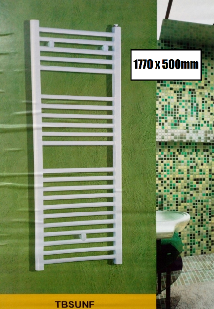 1770 x 500mm white towel radiator