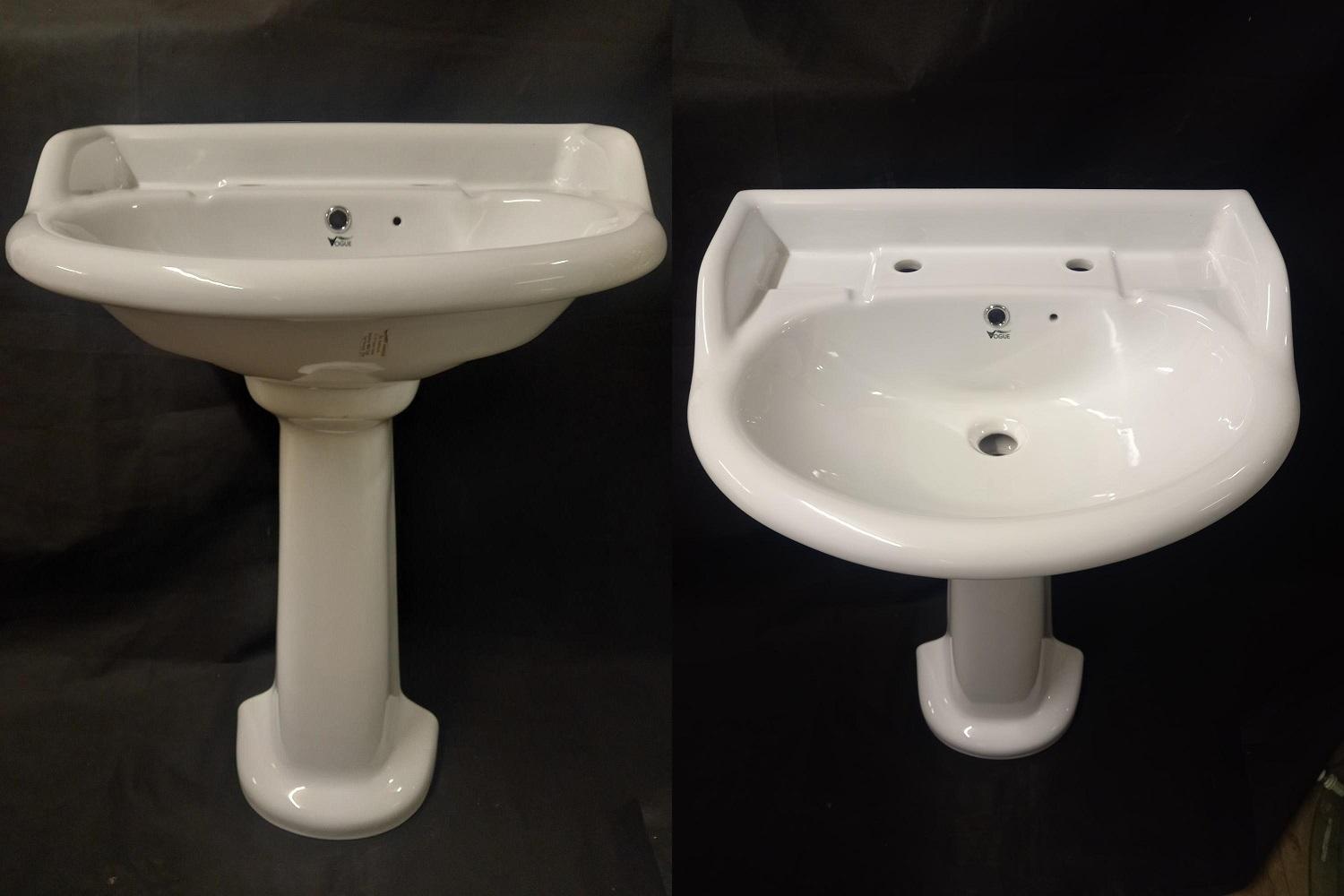 vogue heywood basin sink pedestal bathroom