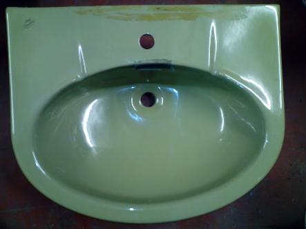 ideal standard avocado one hole basin