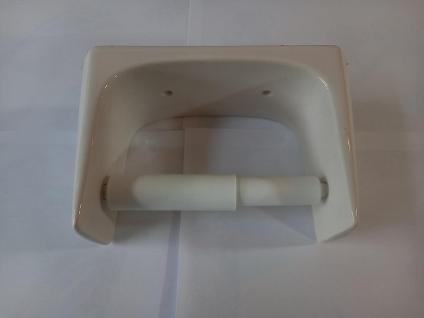 pergamon soft white ceramic toilet roll holder