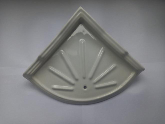 imperial oxford ceramic corner shelf soap drain