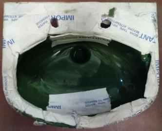 Lotus Jade Green Small Wall Basin Cloakroom
