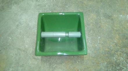 jade green toilet roll holder inset ceramic