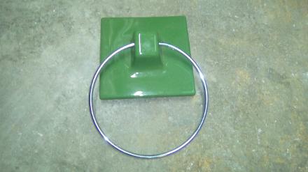 jade ceramic towel ring hook carron wall