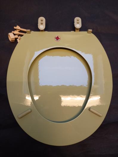 kan sitsen toilet seat avocado colour