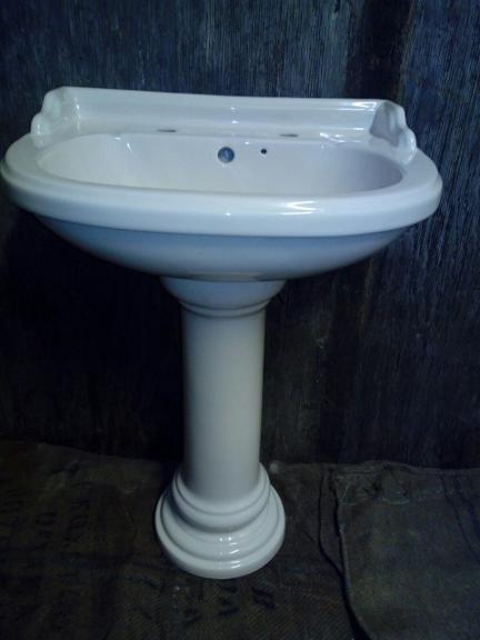 soft cream colour basin pedestal