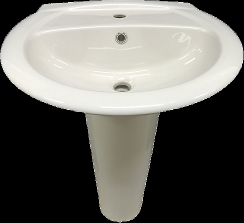 pergamon colour sink full pedestal stand