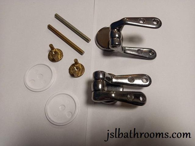 chrome metal seat hinges wooden toilet