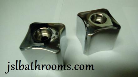 lotus square chrome tap heads lotus