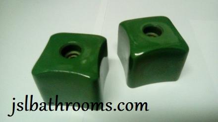 jade green metal tap heads lotus apollo