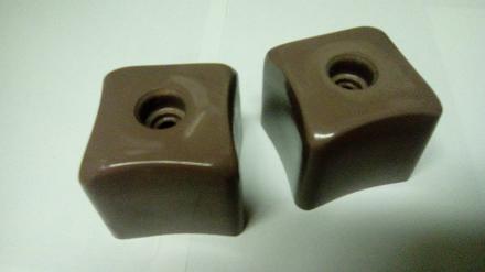 mink mocha square brass tap head lotus