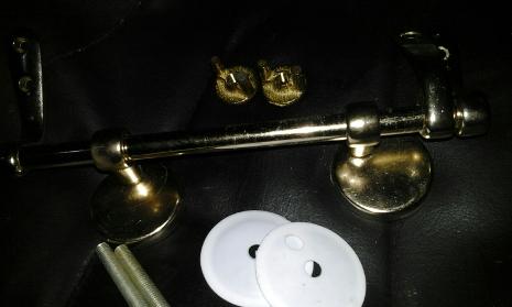 bar rod spindle hinge wooden toilet seats fixing gold antique