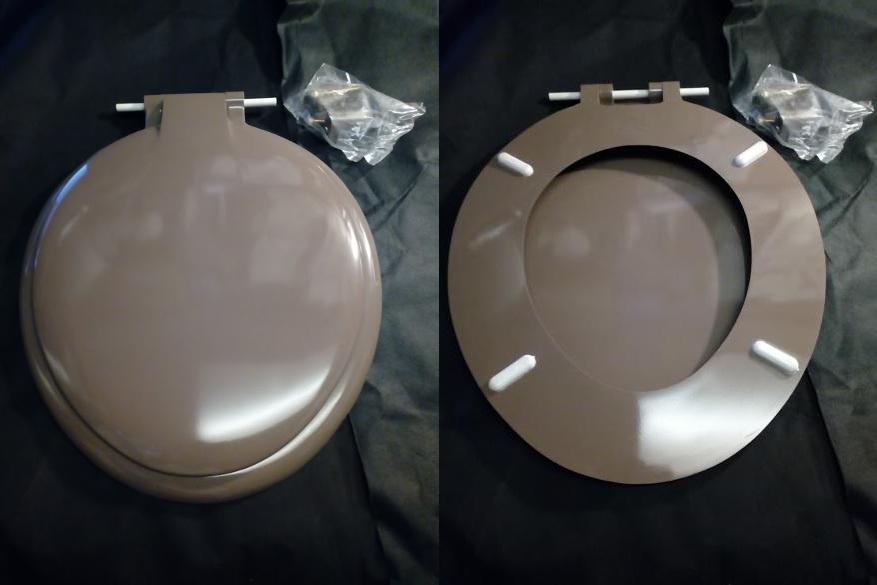 mink colour toilet seat celmac saxon