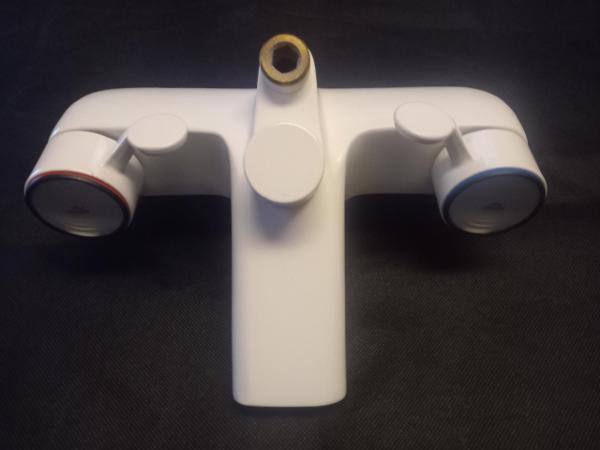 monolux bath shower mixer white