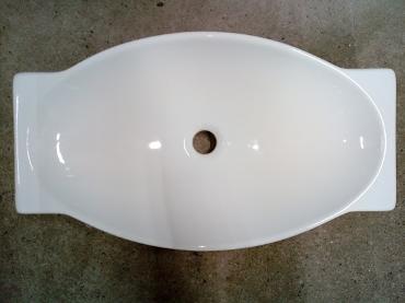 700mm oval rectangular sit on vanity basin