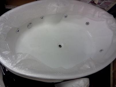 8 jet oval whirlpool spa bath bradford tile build drop in