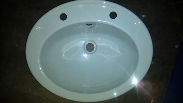 oyster vanity basin bowl inset bathroom