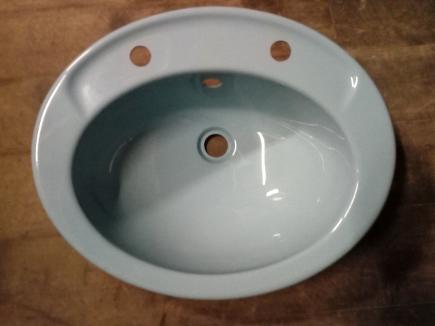 pacific blue plastic vanity basin bowl
