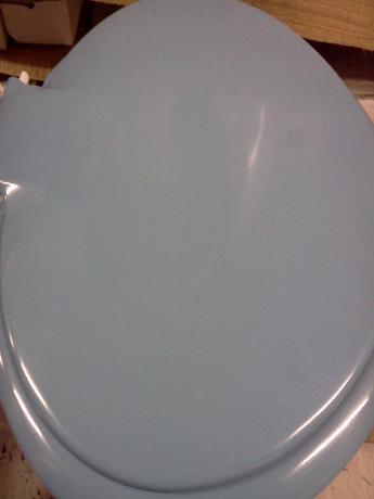 PAcific blue colour bathroom suite toilet seat