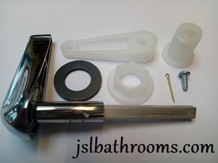 chrome plated plastic cistern lever