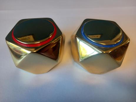 pentangle gold brass tap heads 15 sides