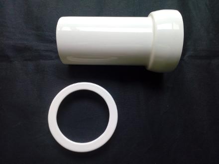 pergamon soft white ceramic pan connector