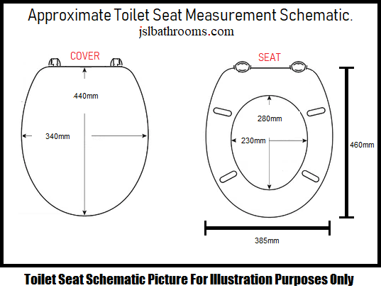 royale toilet seat size diagram peters