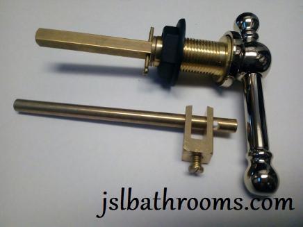 yorkshire antique gold toilet cistern lever