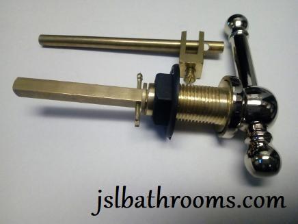 gold plated cistern lever t bar uk