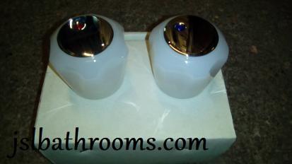 pink onyx tap heads handwheels plae