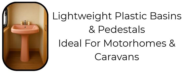 basin and pedestal plastic light weight caravan